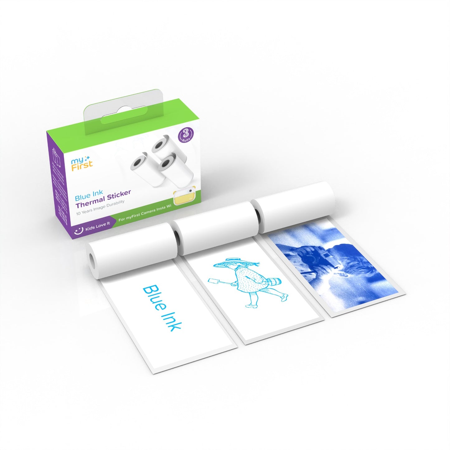 myFirst ملصق حراري لكاميرا بحبر أزرق